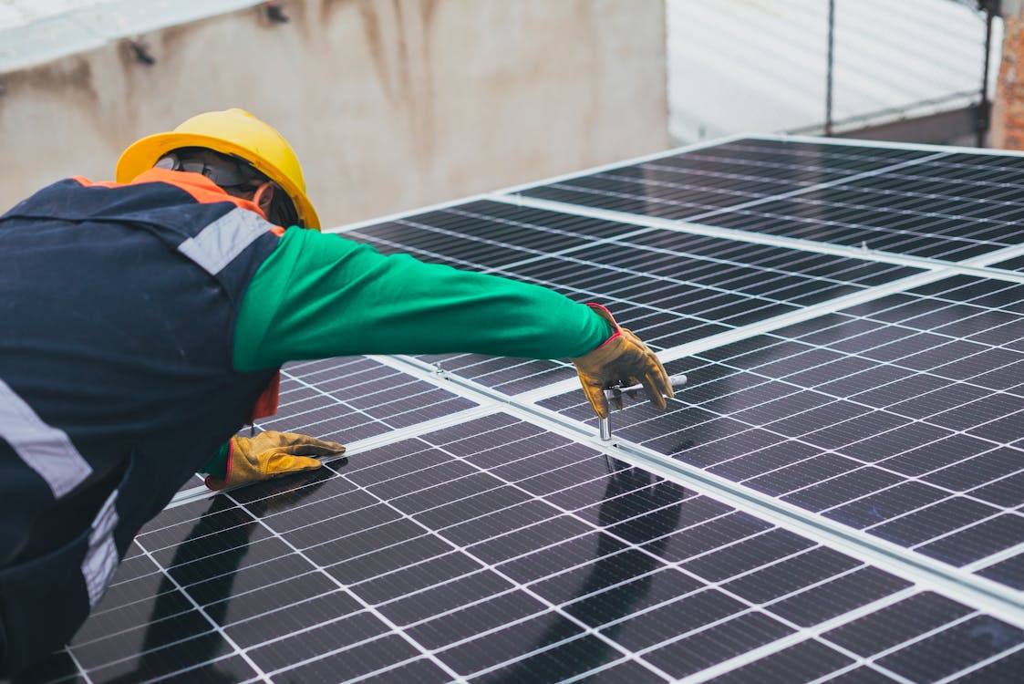 Mantenimiento de panel solar